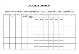 33 food log templates doc pdf excel free premium