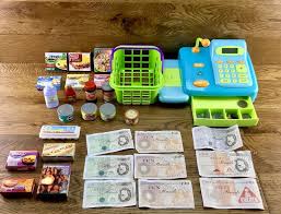 Early Learning Centre Elc Cash Register Shop Till Toy Cards Money Basket Food Early Learning Centre Vintage Toys Kids Toys