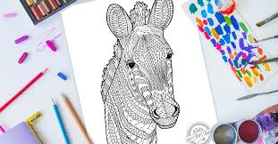 I know many of these are pretty extraordinary examples of zentangle magic, so i've also included links for places to download your own printable templates or outlines. Gorgeous Zebra Zentangle Pattern Coloring Page