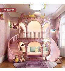 princess girl slide children bed lovely single pink castle bed girls furniture in 2021 castle bed bed for girls room castle beds for girls