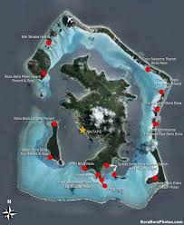 Located about 25 kilometers (5 miles) northwest of paphit, the island is surrounded by a reservoir and a barrier wall. Bora Bora Hotel Map Bora Bora Map Bora Bora Hotels Bora Bora