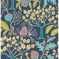 Summer Love Teal Peel Stick Wallpaper Brewster Target Botanical Wallpaper Nuwallpaper Wallpaper Roll