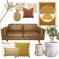 Apr 09, 2021 · the cool tones of the dulux grey steel 2 wall colour in this living room is the perfect backdrop to enhance the lush green of the botanicals incorporated into the scheme. Boho Lux Ochre Ray Art Print Interior Design Mood Board By Ivoryinkstudio Style Sourcebook