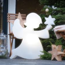 Zauberhafte Leuchtfigur Engel Weihnachtsbeleuchtung Fur Innen Und Aussen Leuchtfiguren Weihnachten Dekoration