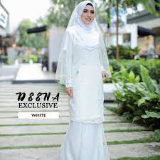 Baju akad nikah ni antara design hot selling kat butik cik ayle ye. Baju Tunang Baju Akad Nikah Kurung Moden Exclusive Full Set Baju Kurung Dan Veil Shopee Malaysia