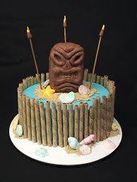 Birthday Cakes Gallery Luau Birthday Cakes Tiki Cake Luau Desserts