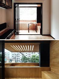 This New Coffee Shop Was Inserted In An Older Apartment Building In China Apartment Building Modern Coffee Shop Built In Bench