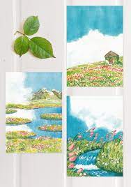 Please donate directly to my page here. Studio Ghibli Watercolor Print Postcards Painting Art Projects Ghibli Artwork Studio Ghibli Art