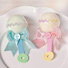 Baby Rattle Bath Fizzies Baby Shower Diy Diy Baby Shower Gifts Baby Shower Party Favors