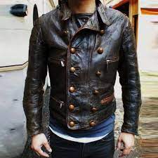 Modern Stand Collar Pure Colour Button Jacket Vintage Leather Jacket Leather Jacket Style Leather Jacket