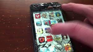 Cracked Ipod Touch Screen - Youtube