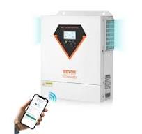 VEVOR Hybrid Solar Inverter, 3500W, All in One Pure Sine Wave Power  Inverter Charger, 24V DC to Single-Phase 220/230V AC, with Built-in 100A  MPPT ...