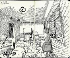 Living Room By Paul Heaston Via Flickr Perspective Sketch Art Art Watch