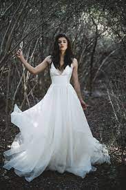 Leanne Marshall S Sophisticated Designs Are Known For Their Light Flowing Lines Feminine Details Wedding Dresses Simple Bridal Gowns Western Wedding Dresses