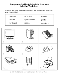 Free Worksheets For Grade 1 Ict With Computer Worksheet For Grade 1st Grade Worksheets Worksheets For Grade 3 Computer Basics