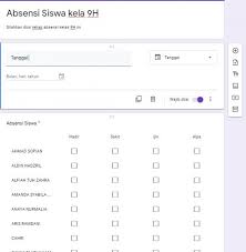 Akses kamera/webcam saat absen 4. Membuat Absen Dan Rekap Absen Menggunakan Google Formulir