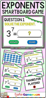 Exponents Powerpoint Game Distance Learning Powerpoint Games Exponents Math Resources
