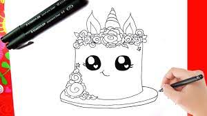Scopri ricette, idee per la casa, consigli di stile e altre idee da provare. Hoe Teken Je Een Eenhoorn Taart Kawaii Leren Tekenen Youtube