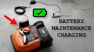 Worx Landroid Wr142e Battery Maintenance Charging Youtube