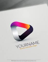 Create Your Own Play Logo Online 3d Triangle Logo Maker Logo Maker App Logo Maker Logo Design Free Templates