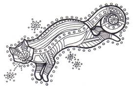 Aboriginal Cat Tattoo Cat Tattoo Psychedelic Art Tattoos