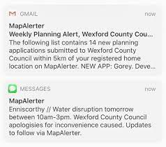 Water disruptions have been increasingly frequent as of late, citing water pollution as the main reason, with the most recent incident reported on december 7 this deprives the treatment plants of any early warning or time buffer to react timely, much less providing enough notice to customers. Mapalerter Ie Free Text Alert Service For Irish Council Issues Get Wexford County Council Alerts