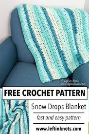 This technique can be used to crochet a border around a knitted baby blanket as is done on all the knitted oddball blankets, and other things too. Crochet Snow Drops Blanket A Free Pattern Left In Knots