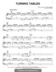 Turning Tables By Adele R B Tedder Sheet Music Jazz Piano Piano Sheet Music Free