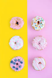 Pink Yellow Donuts Food Pink Yellow Sweets Donut Pictures Pastel Photography Wallpaper Pink And Yellow