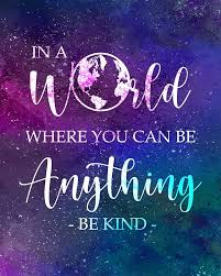 Amazon.com: Govivo In A World Where You Can Be Anything Be Kind Wall Decor  Art Print on a multicolored textured background - 11x14 unframed print of  inspiring quotes - great gift for