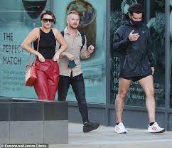 'strictly' made alex a household name so she's instantly recognisable, and sam is a big name on 'corrie' so they probably knew they'd be spotted out together but didn't seem to mind at all. Alex Scott S Rumoured Beau Sam Robertson Heads To The Shops With Corrie Co Star Mikey North Daily Mail Online