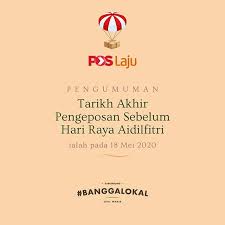 Teks khutbah hari raya versi pdf &ejaan rumi sebagai contoh & panduan buat kaum adamsekalian untuk dibacakan pada raya aidilfitri ini. Pos Malaysia Tetapkan Cut Off Date Penghantaran Barang Sebelum Raya Macam Mana