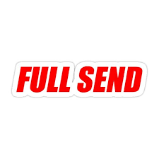 Full Send By Nelk Sticker In 2020 Beer Pong Table Painted Beer Pong Table Designs Custom Beer Pong Tables