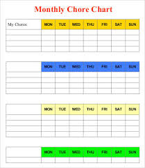 46 Practical Printable Chore Charts Kittybabylove Com