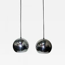 Our selection of globe pendant lights will have something to suit you. Pair Of Chrome Globe Pendant Lights