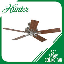Of the handful of companies that first started producing fans over 100 years ago. Hunter Hf 24922 52 Savoy Ceiling Fan Brushed Chrome Lazada Ph