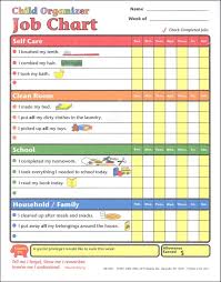 Child Organizer Job Charts