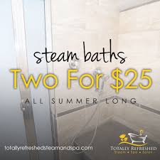 Steam Baths 2 For 25 All Summer Long Red Deer Alberta Totally Refreshed Steam Spa Salon 2119 50 Ave 2 Red Deer Ab T4r 1z4 6 Spa Steam Spa Spa Salon