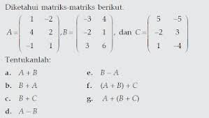 Jul 28, 2021 · contoh soal matematika kelas 11 tahun 2020/2021 semester 1 dan 2 beserta kunci jawabannya/cara pembahasanya kurikulum 2013, vektor, matriks dibahas lengkap Jagoan Belajar Contoh Soal Dan Pembahasan Soal Tentang Matriks