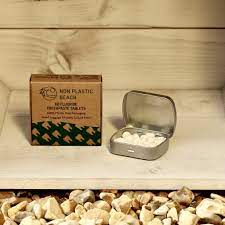 They gently polish your teeth leaving fewer places for bacteria and tartar to attach. Toothpaste Tablets Non Plastic Beach