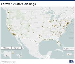 heres a map of the forever 21 stores set to close