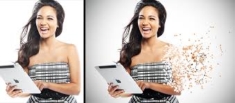 Digital pixel effect with photoshop. Edit A Pixel Explosion Effect In Photoshop Photoshop Lady