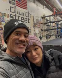 Mr. & Mrs. Eddie Croft @eddie.croft @hi_casey_croft visit Church Street  Boxing @churchstreetboxinggym Absolutely amazing gym with an old school  vibe 🥊❤️ BStreetBoxing.com #BStreetBoxing #EddieCroft #Boxing #Champion  #Fitness #Love