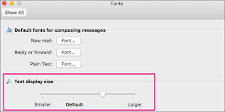 Have a hard time reading the font in some online displays? Change The Font Size In Outlook For Mac Outlook For Mac