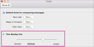 On your mac, open system preferences, click accessibility. Change The Font Size In Outlook For Mac Outlook For Mac