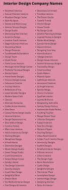Budget interior design business names : 500 Attractive And Catchy Interior Design Company Names