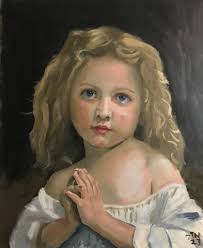 Reproduction of Bouguereau's classic oil painting