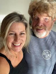 When a superstar sits in with your band in a recording session, he gets  band merch for life! Here is Mac with my friend Shauna Bryan wearing a 2DM  tee. You can