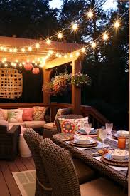 Our Cookout And The Deck After Dark Deck Decorating Deck Lighting Small Deck