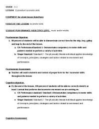 Locomotor Skills Lesson Plans Worksheets Teaching Resources Tpt